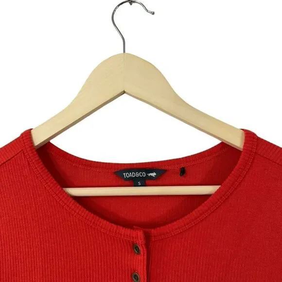 Toad & Co Small Ponderosa Long Sleeve Dress Organic Cotton Winterberry Womens - Picture 7 of 16